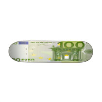 100 Euro Bill Skateboard Mini
