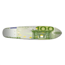 100 Euro Bill Skateboard Oldschool