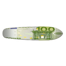 100 Euro Bill Skateboard Oldschool