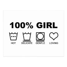 100% Girl Postcard