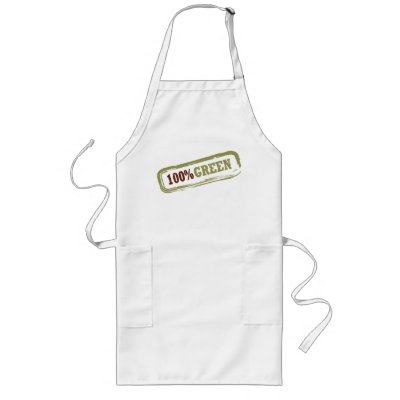 100% Green Apron by LisaMarieDesign