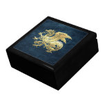 [100] Icelandic Dragon, Landvættir [Gold] Jewelry Box
