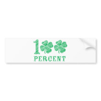 100% Irish Bumper Sticker