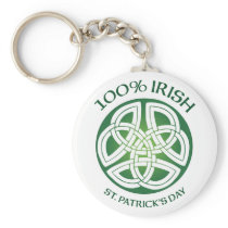 100% Irish Celtic Knot Keychain
