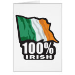 100% Irish/Flag of Ireland Card