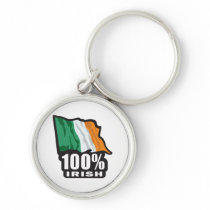 100% Irish/Flag of Ireland Keychains