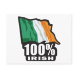 100% Irish/Flag of Ireland Postcards