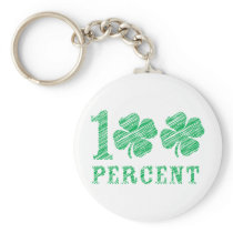 100% Irish Key Chain