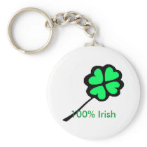 100% irish keychain