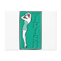 100% Irish Post Card