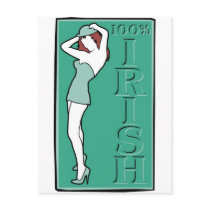 100% Irish Postcard