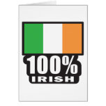 100% Irish/St. Patrick's Day Card