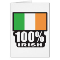 100% Irish/St. Patrick's Day Card