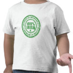 100% Irish St Patrick's Day - Ireland Stamp Beer Tee Shirt