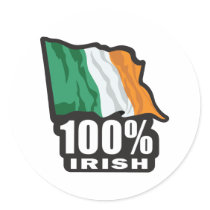 100%-IRISH STICKERS