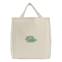100% irish tote embroidered bags