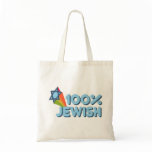 100% JEWISH + Magen David Bag