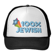 100% JEWISH + Magen David Mesh Hat