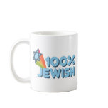 100% JEWISH + Magen David mugs