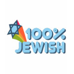 100% JEWISH + Magen David