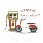 100 mpg Sticker