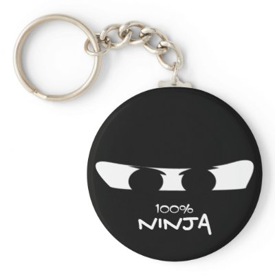 100% NINJA Keychain by jmyers349