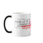 100% of Christians Mugs
