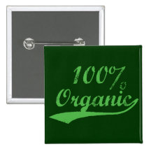 100% Organic Button