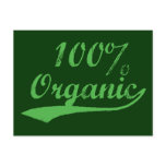 100% Organic Post Card