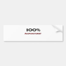 100 Percent Acupuncturist Bumper Sticker