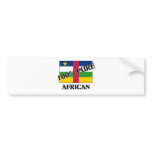 100 Percent AFRICAN bumper stickers