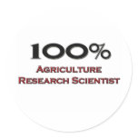 100 Percent Agriculture Research Scientist stickers
