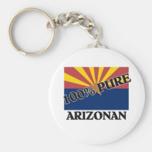 100 Percent Arizonan Keychain
