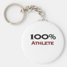 100 Percent Athlete Key Chain