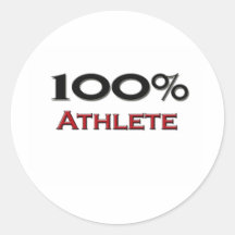 100 Percent Athlete Sticker