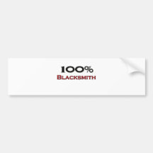 100 Percent Blacksmith Bumper Stickers