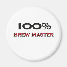 100 Percent Brew Master Fridge Magnets