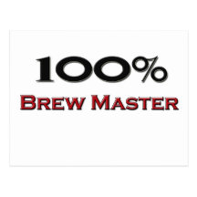 100 Percent Brew Master Post Card