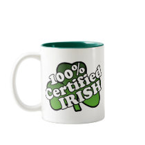 100 Percent Certified Irish Mug
