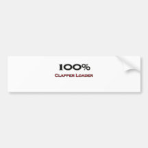 100 Percent Clapper Loader Bumper Sticker