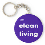 100 Percent Clean Living Keychain