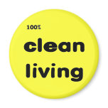 100 Percent Clean Living Magnet