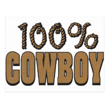 100 Percent Cowboy Postcards