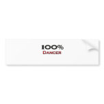 100 Percent Dancer bumper stickers