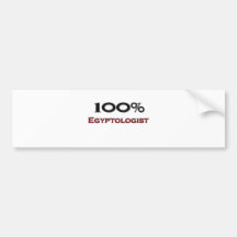 100 Percent Egyptologist Bumper Stickers