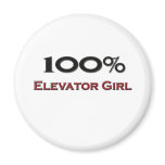 100 Percent Elevator Girl magnets