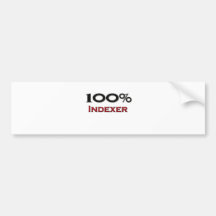 100 Percent Indexer Bumper Sticker