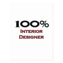 100 Percent Interior Designer Postcard