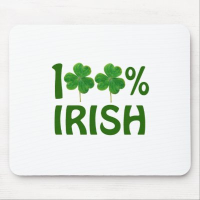 100 Percent Irish Mouse Mats by StPatricksDay_Gifts