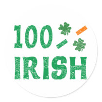 100 percent Irish Sticker